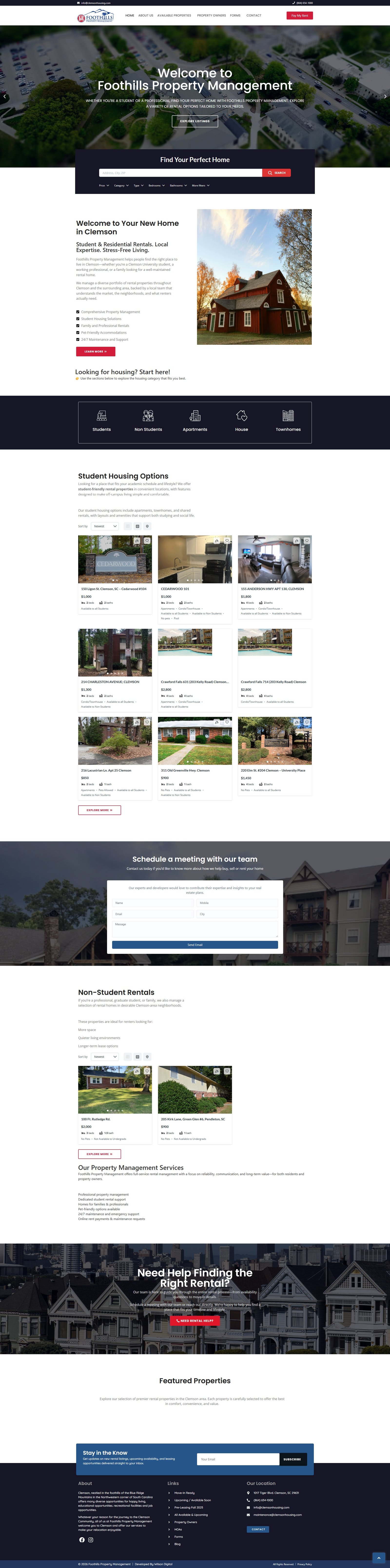 Clemson Housing's Homepage