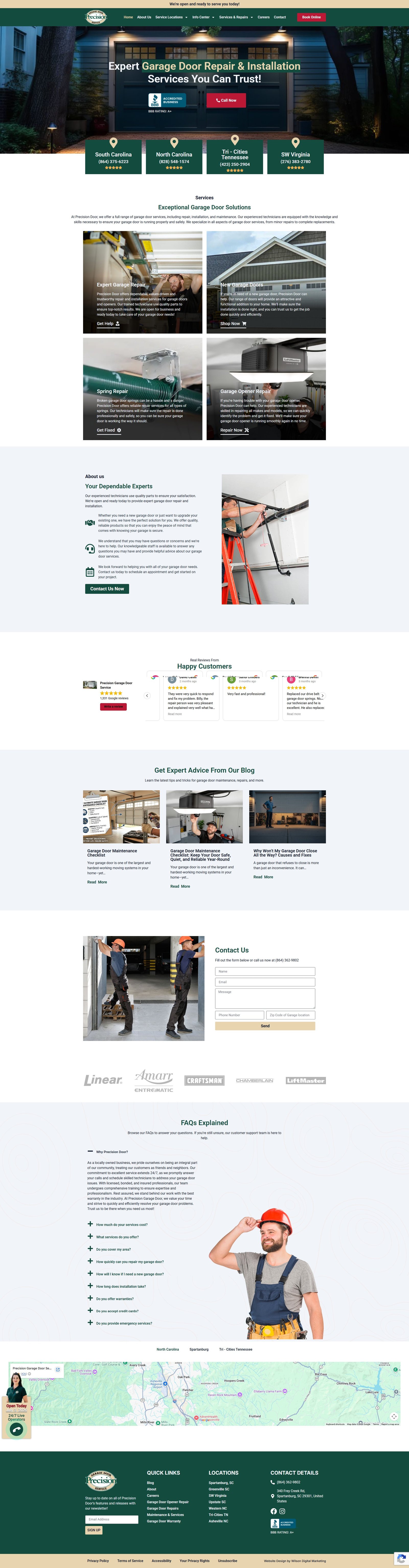 Precision Door's Homepage