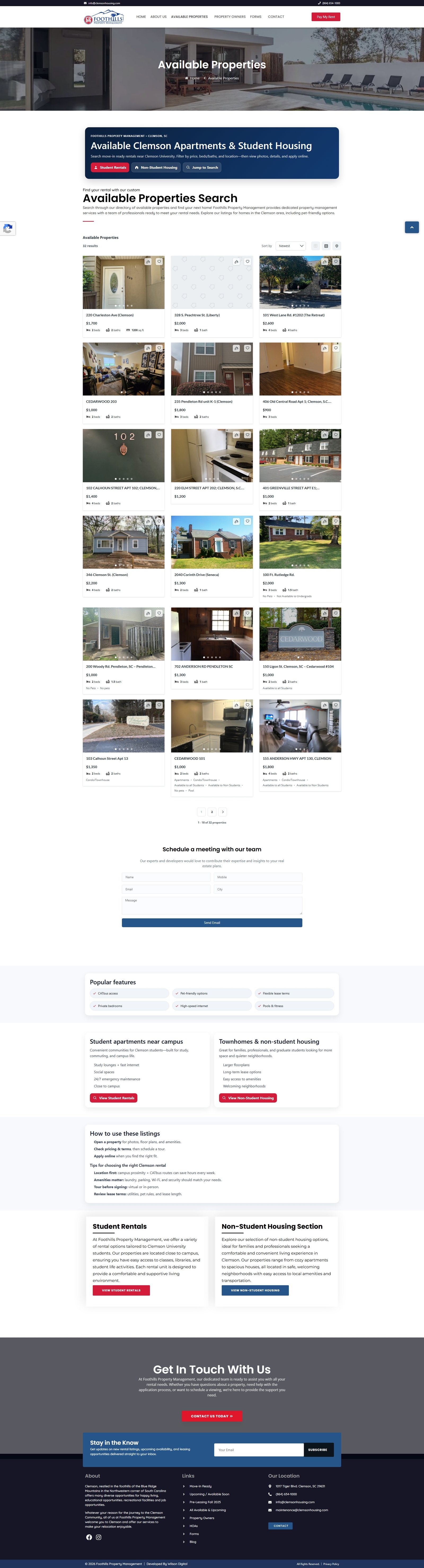 Available Properties